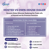 DIALER KING - Navigating the Dynamic Dialer Dilemma: Hosted vs. Own-House Solutions