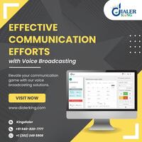EFFECTIVE COMMUNICATION EFFORTS with Voice Broadcasting