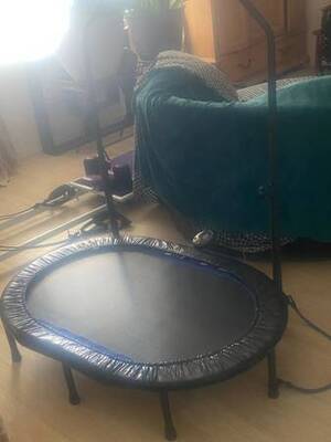 Trampoline with meter
